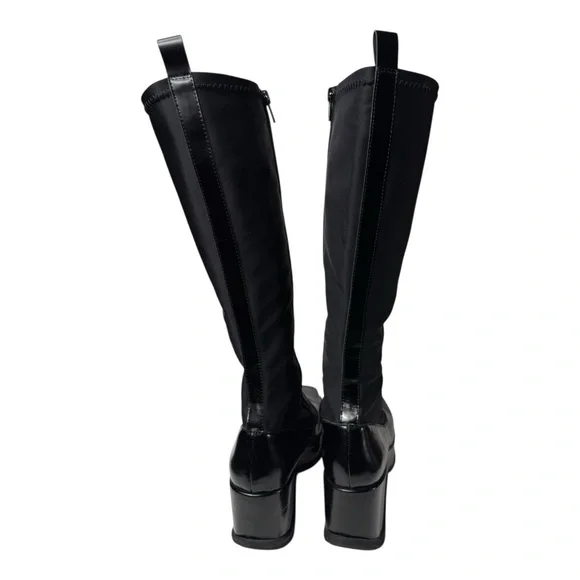 Black Platform Knee-High Boots Jeffrey Campbell - Picture 4 of 7